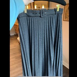 Zara, tea length skirt with belt, XL, business attire, business casual